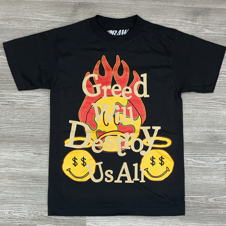 Rawyalty - greed will destroy (black)