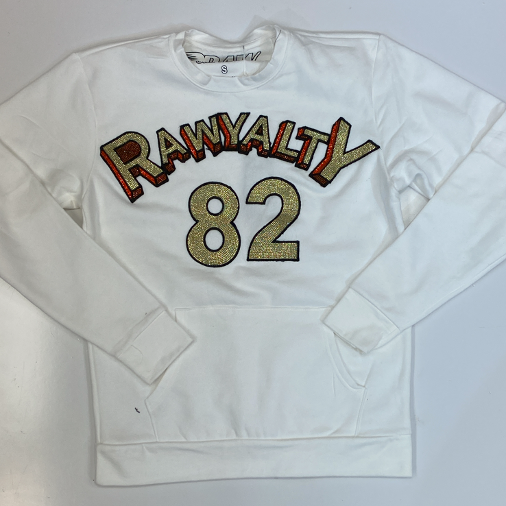 Rawyalty- studded rawyalty 82 sweatshirt