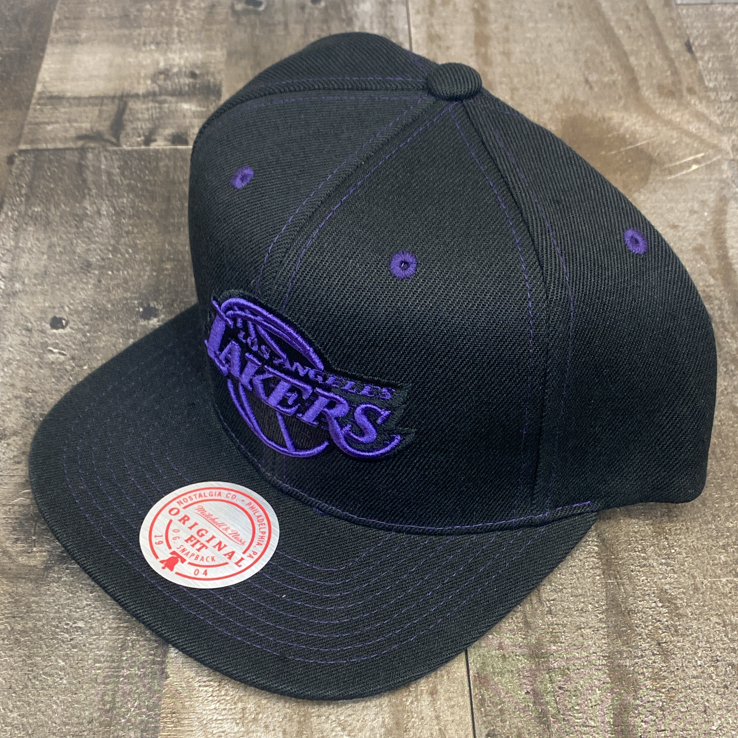 Mitchell & Ness- nba contrast stitch snapback nba Lakers