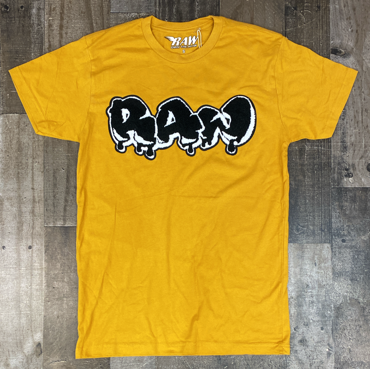 Rawyalty- black mustard ss tee