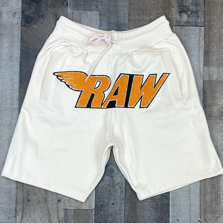 Rawyalty-raw chenille patch shorts