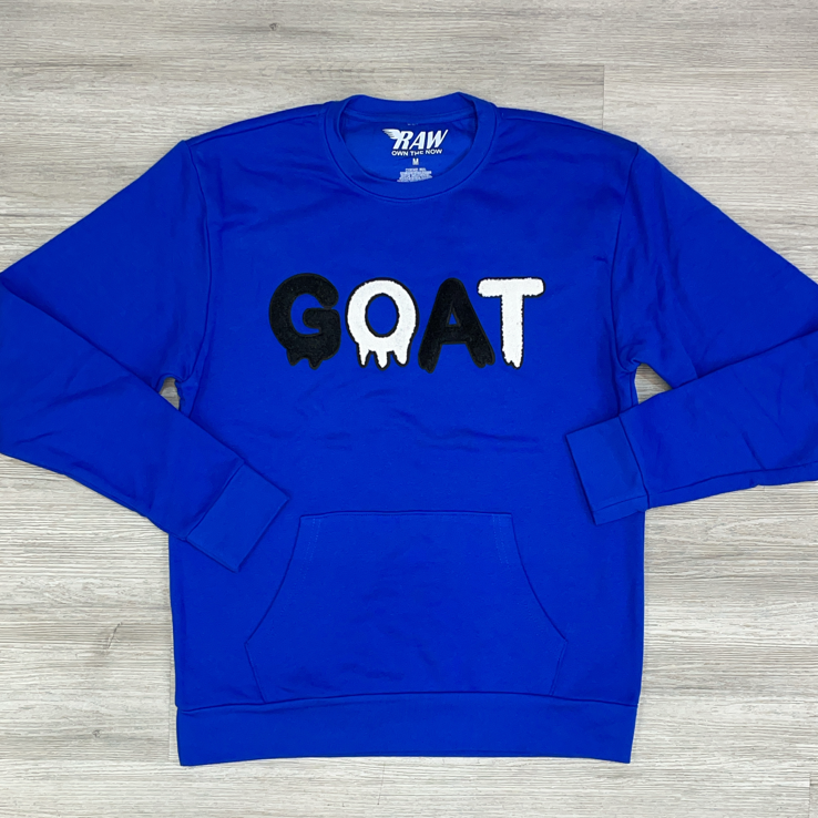 Rawyalty - goat crewneck (blue/black)