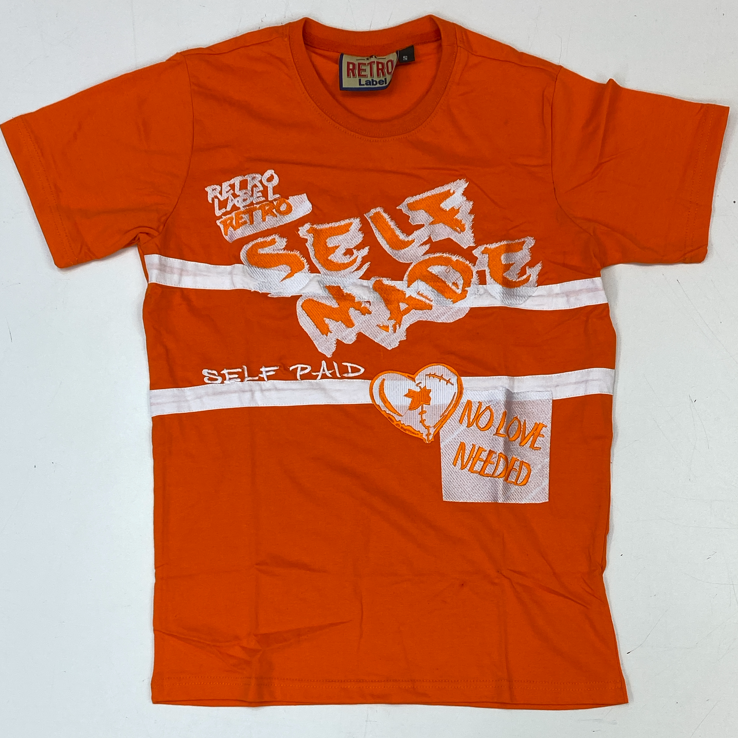 Retro Label- 4s self made (orange) ss tee