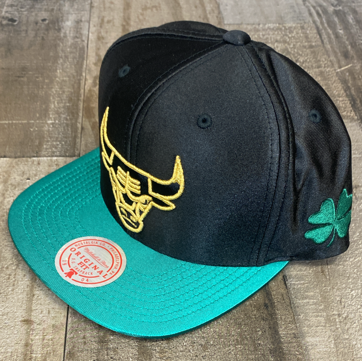 Mitchell & Ness- nba golds Patrick’s day snapback